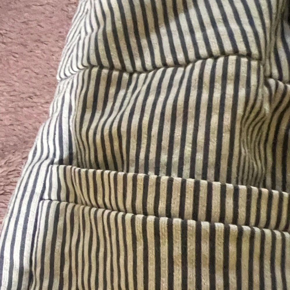 Ann Taylor Factory Petite Navy and White Striped Blouse - Picture 5 of 5